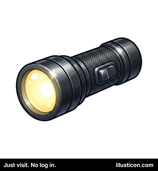Đèn Pin Đen Sáng Chói