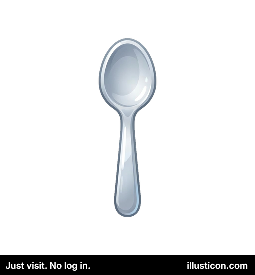 Shiny Metal Eating Spoon
