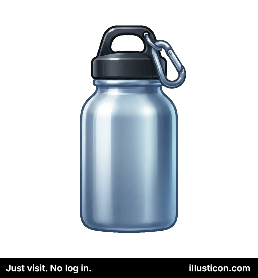 Silver Water Bottle