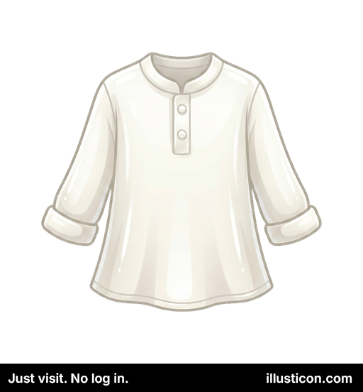 Simpla Blanka Senkoluma Ĉemizo