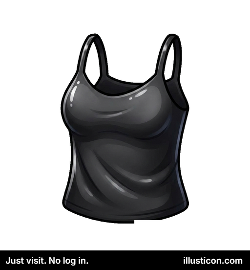 Sleek Black Camisole Top