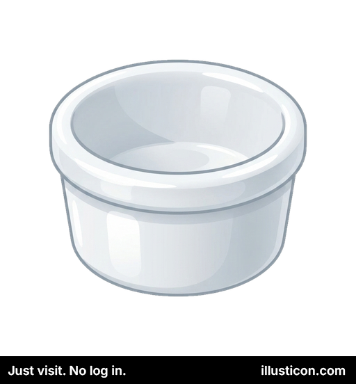 Small White Ceramic Ramekin Dish
