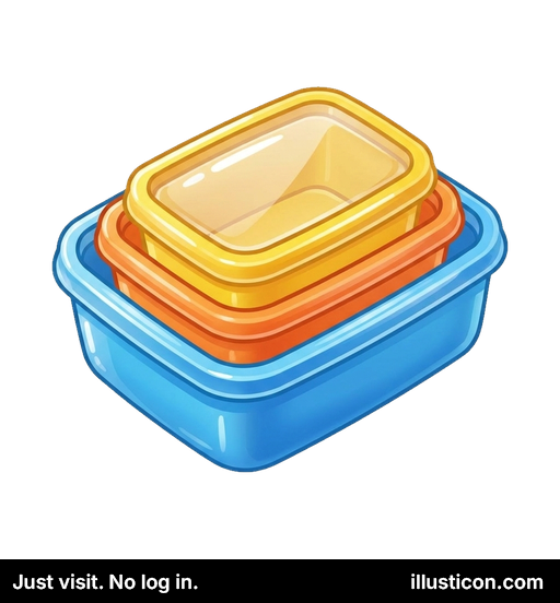 Stacked Food Storage Containers