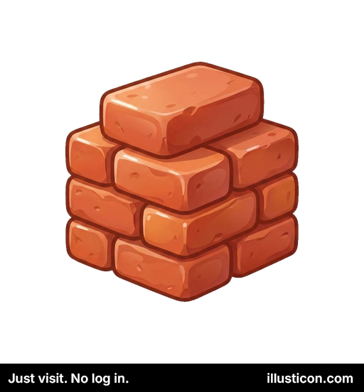 Ladrillos Rojos Apilados