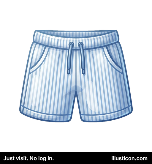 Quần Short Ngủ Kẻ Sọc Dây Rút