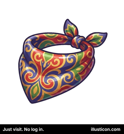 Pañuelo de Tela Ornamental Atado