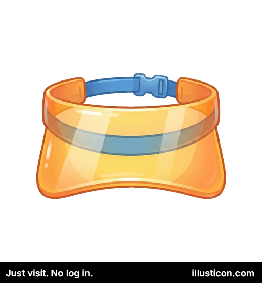 Translucent Orange Sun Visor