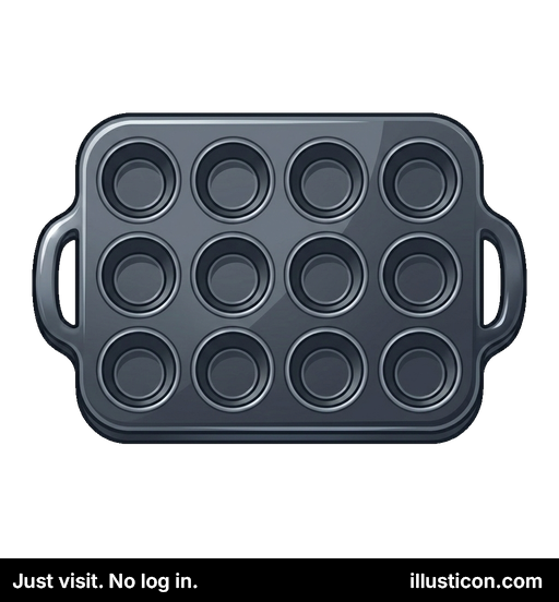 Khuôn nướng bánh muffin mười hai cốc