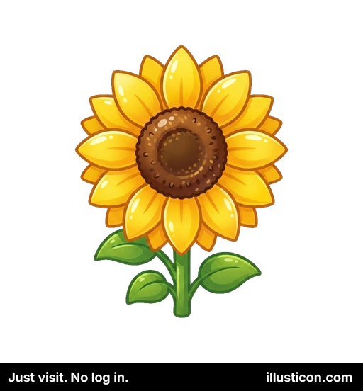 鮮やかな黄色のひまわりの花