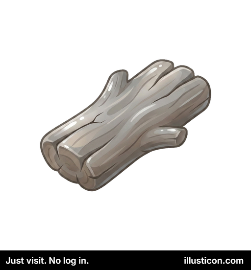 Vetero-Eluzita Ligna Trunka Segmento