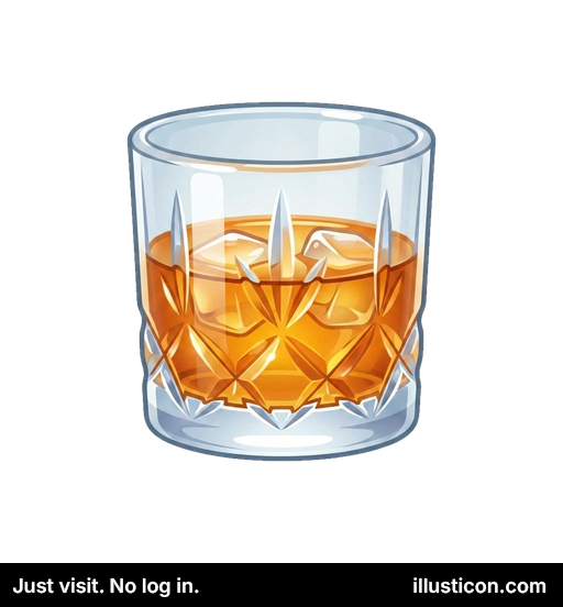 Vaso de Whisky con Hielo