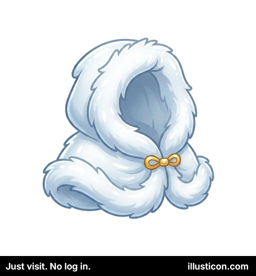 Áo Choàng Lông Trắng Mùa Đông