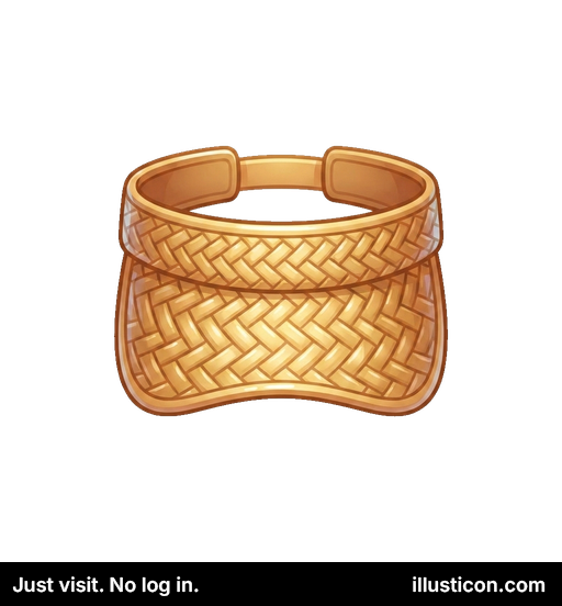 麦わらサンバイザー